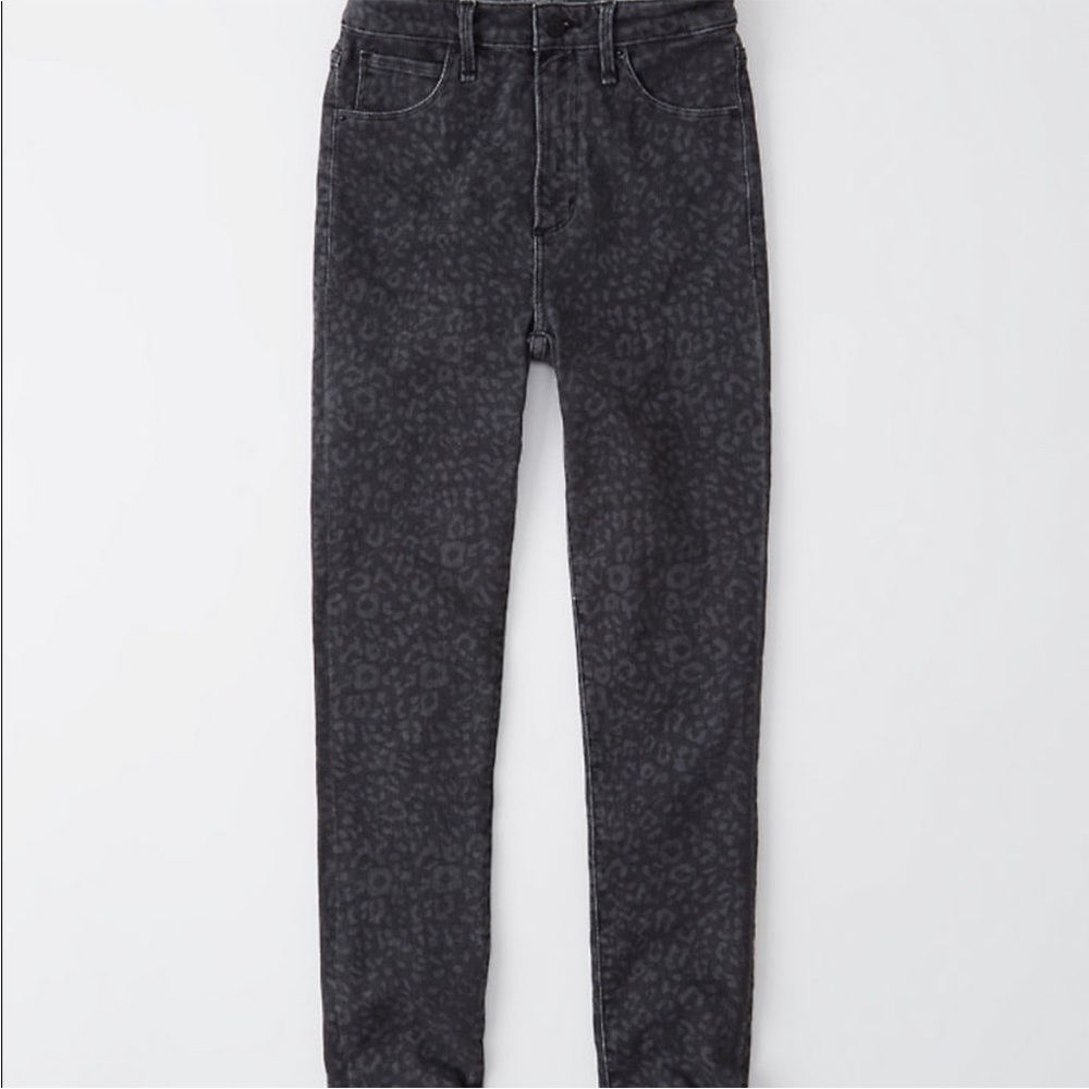 Abercrombie Leopard Print Skinny Jeans
